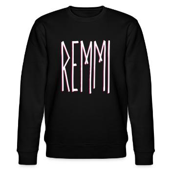 REMMI | Remmi-Demmi | Partnerlook - Stanley/Stella Unisex Bio-Sweatshirt CHANGER  - Schwarz - Vorne - Nik (191cm) & Marisol (170cm)