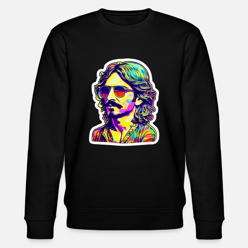Hippie - Stanley/Stella Unisex Bio-Sweatshirt CHANGER  - Schwarz