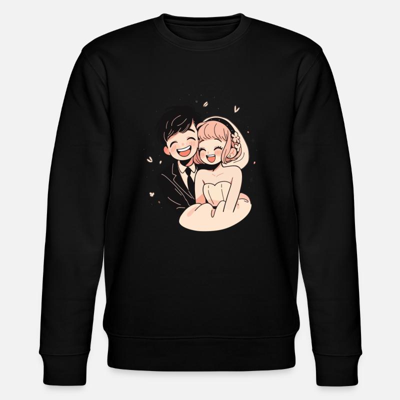 Mariage Mariage Aquarelle Anime Chibi - Sweat bio CHANGER Stanley/Stella Unisexe - noir