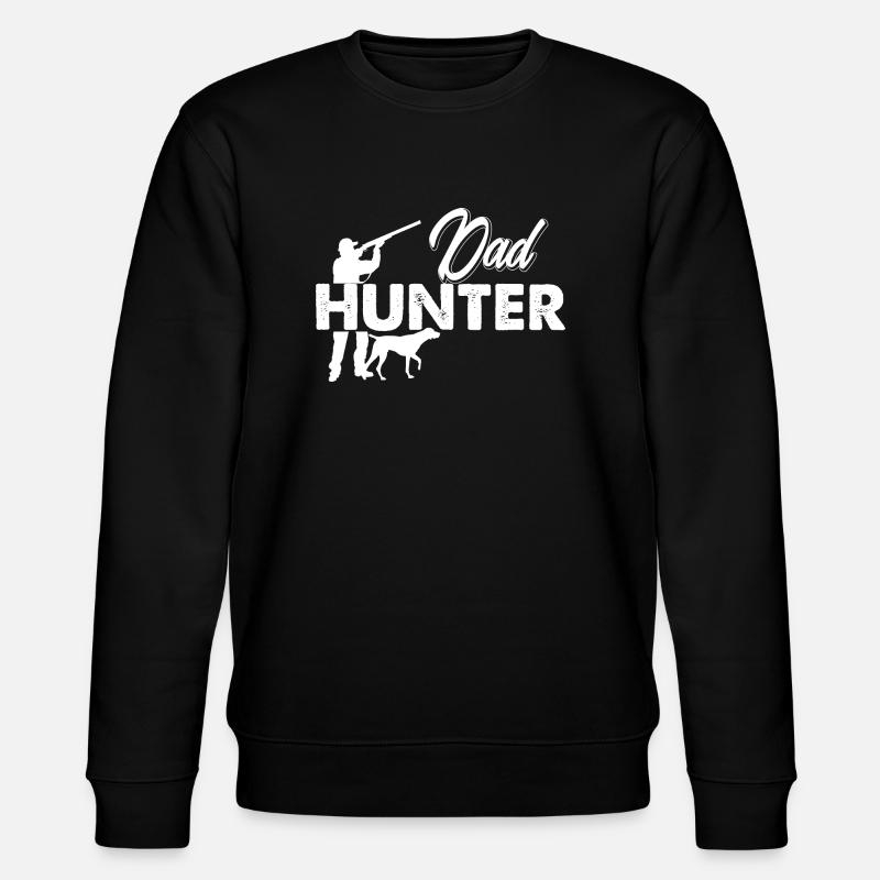 Dad hunter - Stanley/Stella CHANGER Unisex Organic Sweatshirt - black