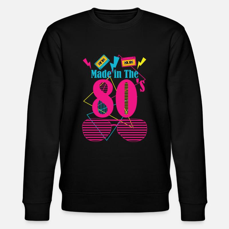 80's Made - Stanley/Stella Unisex Bio-Sweatshirt CHANGER  - Schwarz