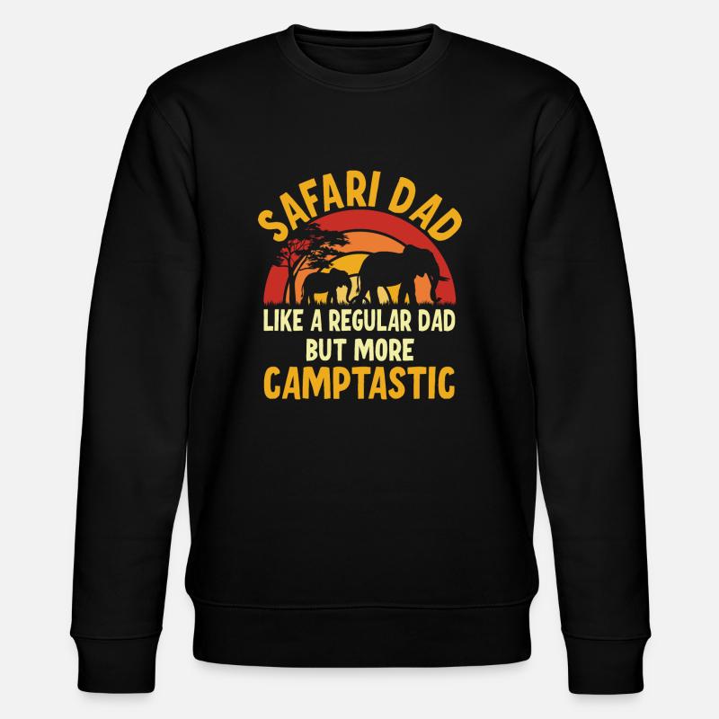 Safari Dad - Stanley/Stella Unisex Bio-Sweatshirt CHANGER  - Schwarz