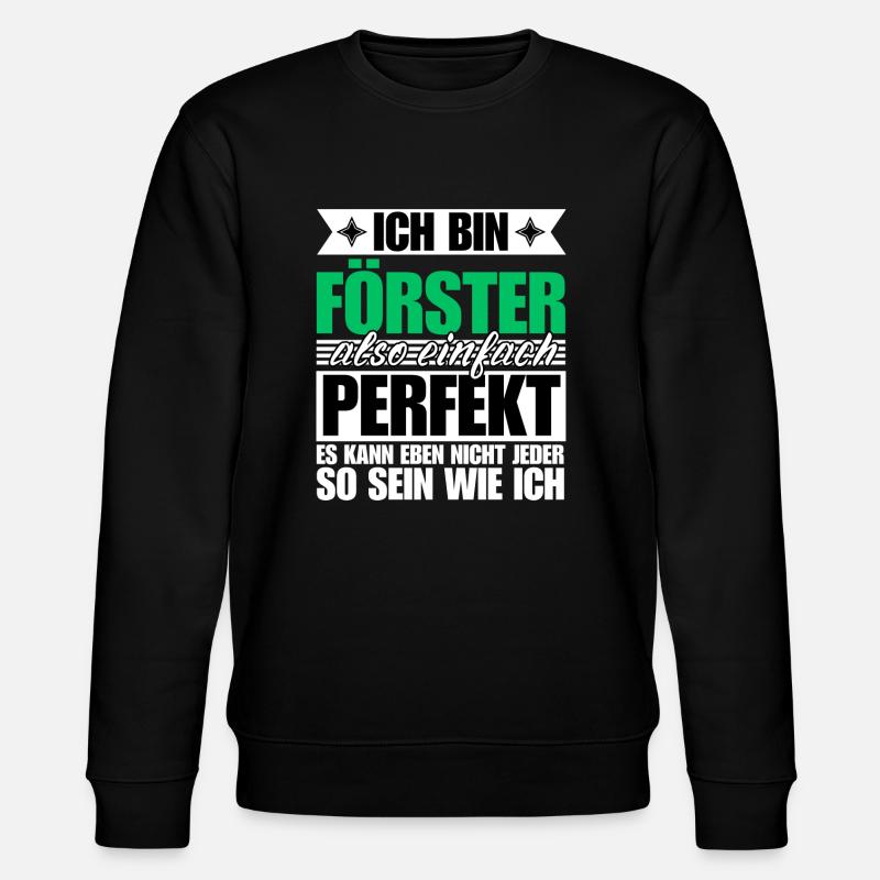 Perfekter Förster - Stanley/Stella Unisex Bio-Sweatshirt CHANGER - Schwarz