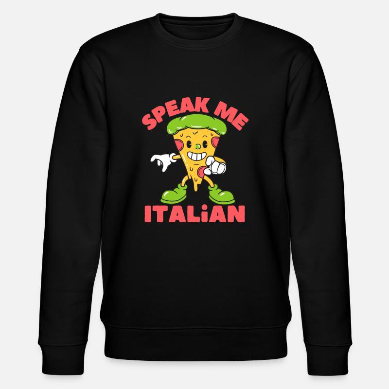 Sprich mir Italienisch - Stanley/Stella Unisex Bio-Sweatshirt CHANGER  - Schwarz