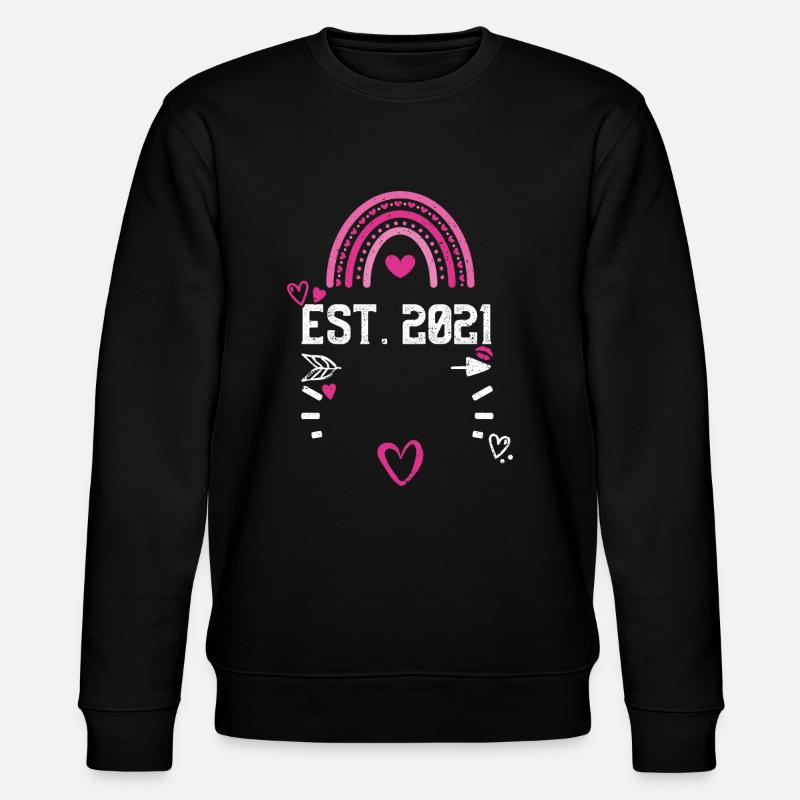 Est. 2021 - Valentine's Day - Stanley/Stella Unisex Bio-Sweatshirt CHANGER - Schwarz