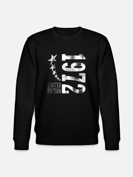1972 Limited Edition | Geburtstag - Stanley/Stella Unisex Bio-Sweatshirt CHANGER - Schwarz