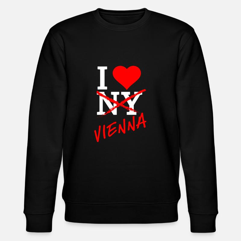 I Love Vienna - Stanley/Stella CHANGER Unisex Organic Sweatshirt - black