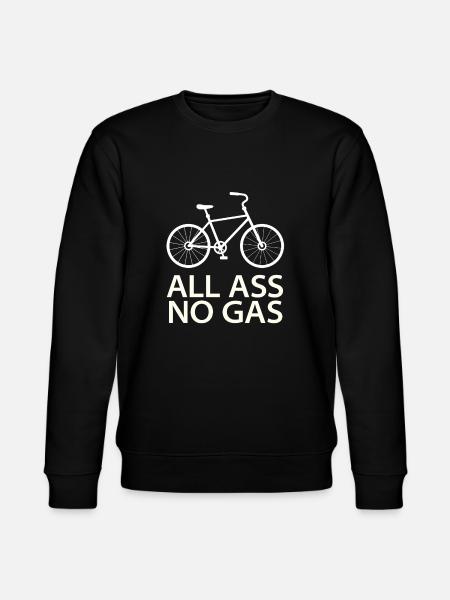 Cycling All Ass No Gas - Stanley/Stella CHANGER Unisex Organic Sweatshirt - black