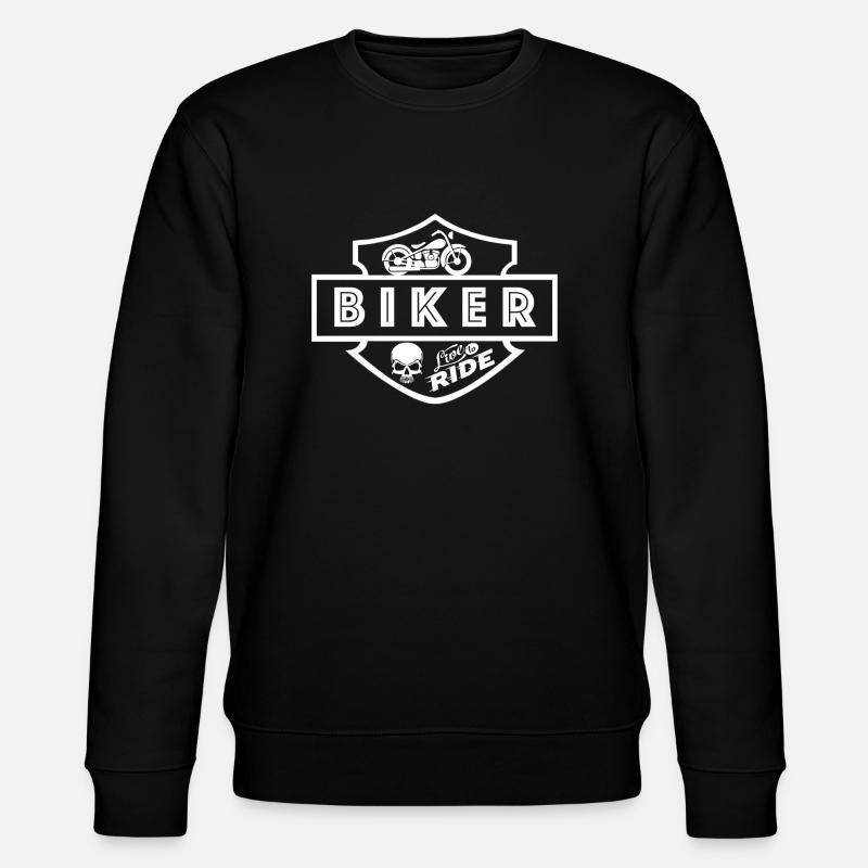 Biker Motorcycle - Stanley/Stella CHANGER Unisex Organic Sweatshirt - black