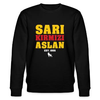 Aslan futbal T-Shirt - Turc - Sweat bio CHANGER Stanley/Stella Unisexe - noir - Devant - Nik (191cm) & Marisol (170cm)