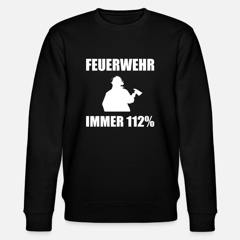 Feuerwehr - Stanley/Stella Unisex Bio-Sweatshirt CHANGER - Schwarz
