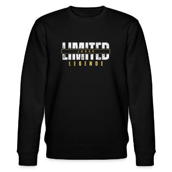 Limited Hunter Legend. - Stanley/Stella CHANGER Unisex Organic Sweatshirt - black - Front - Nik (191cm) & Marisol (170cm)