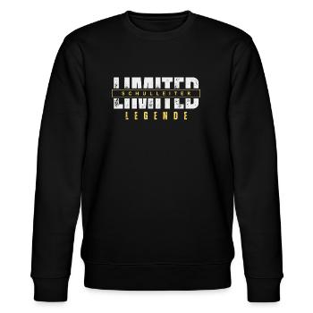 Limited Schulleiter Legende. - Stanley/Stella Unisex Bio-Sweatshirt CHANGER  - Schwarz - Vorne - Nik (191cm) & Marisol (170cm)