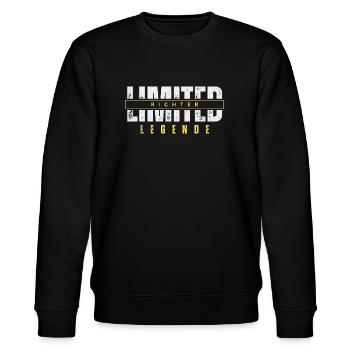 Limited Richter Legende. - Stanley/Stella Unisex Bio-Sweatshirt CHANGER  - Schwarz - Vorne - Nik (191cm) & Marisol (170cm)
