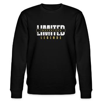 Limited Inspekteur Legende. - Stanley/Stella Unisex Bio-Sweatshirt CHANGER  - Schwarz - Vorne - Nik (191cm) & Marisol (170cm)