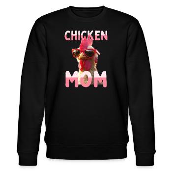 Poulet Maman Poulet Maman Femme du fermier Poules Fête des mères - Sweat bio CHANGER Stanley/Stella Unisexe - noir - Devant - Nik (191cm) & Marisol (170cm)