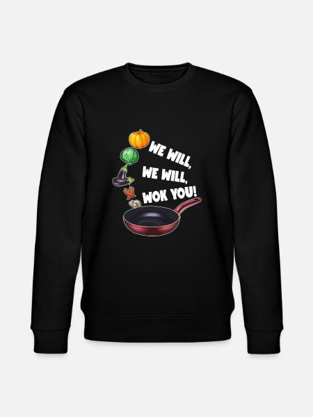 WE WILL WOK YOU - Stanley/Stella Unisex Bio-Sweatshirt CHANGER - Schwarz