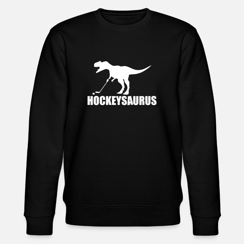 Hockeysaurus - hockey - Stanley/Stella Unisex Bio-Sweatshirt CHANGER  - Schwarz
