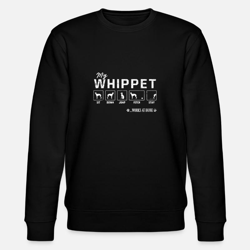 My whippet - Stanley/Stella CHANGER Unisex Organic Sweatshirt - black