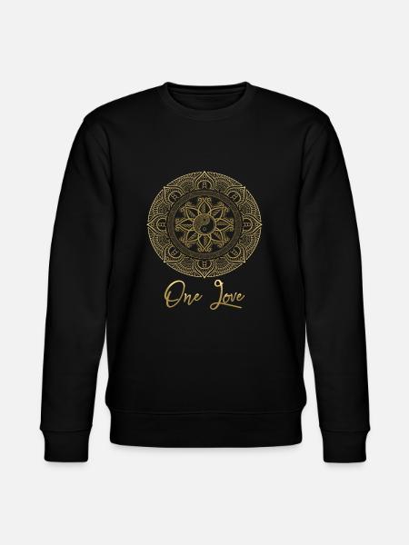 Mandala A love - Stanley/Stella CHANGER Unisex Organic Sweatshirt - black