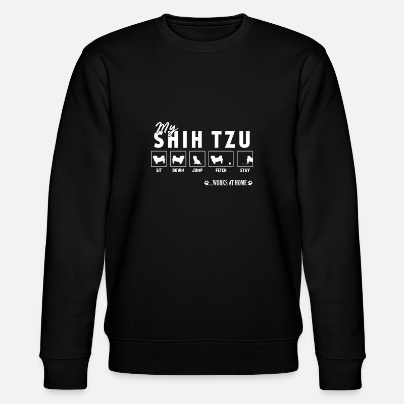 Shih Tzu - Stanley/Stella Unisex Bio-Sweatshirt CHANGER  - Schwarz
