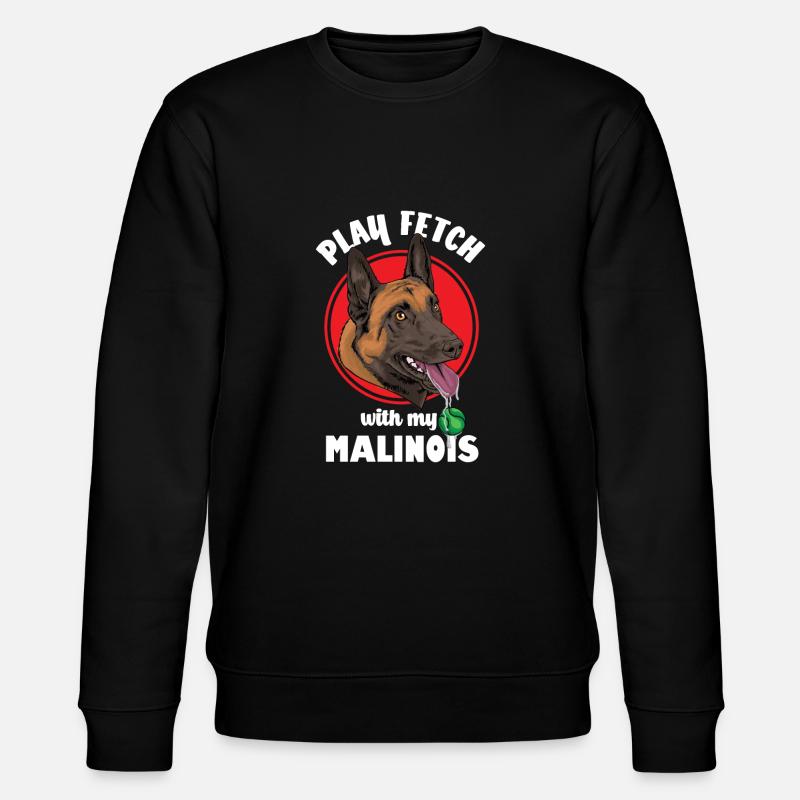 Belgian Malinois - Stanley/Stella CHANGER Unisex Organic Sweatshirt - black