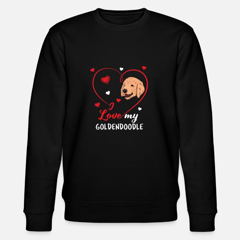 Goldendoodle - Stanley/Stella Unisex Bio-Sweatshirt CHANGER  - Schwarz