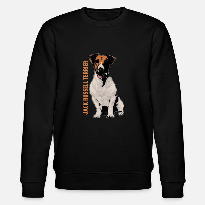 Jack Russell Terrier - Stanley/Stella CHANGER Unisex Organic Sweatshirt - black