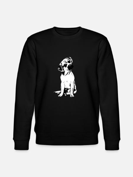 Puggle Beagle Pug - Stanley/Stella CHANGER Unisex Organic Sweatshirt - black