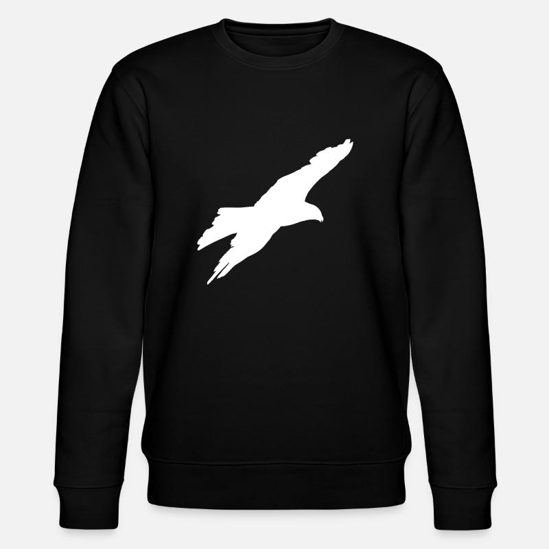 gleitender Adler - Stanley/Stella Unisex Bio-Sweatshirt CHANGER  - Schwarz