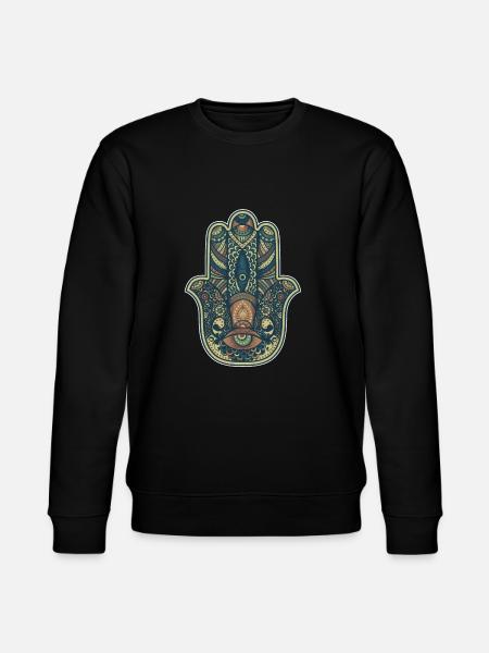 Hand of Fatima meditation - Stanley/Stella CHANGER Unisex Organic Sweatshirt - black