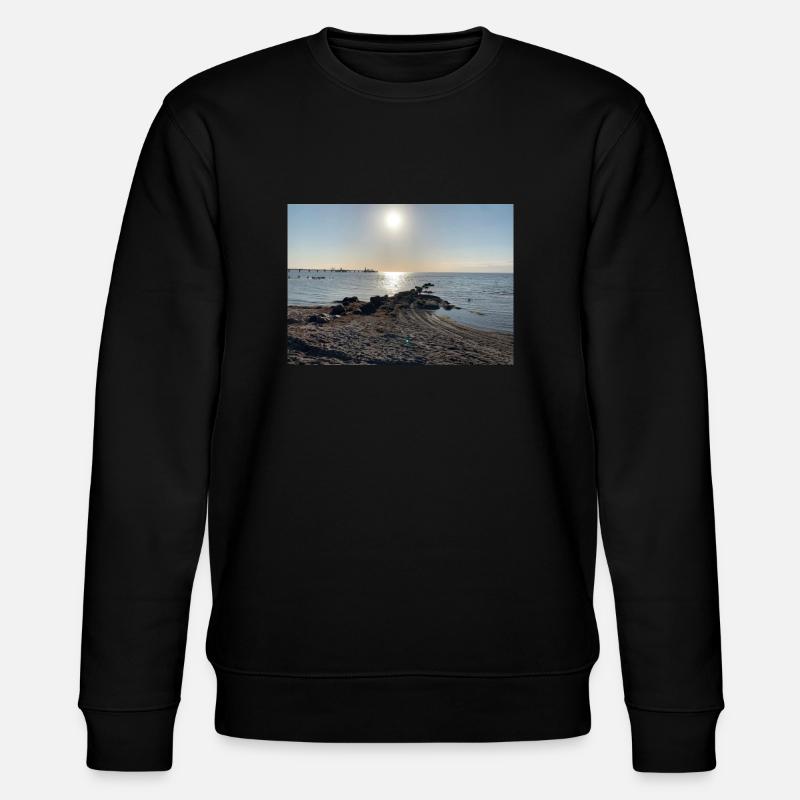 Ostsee mit Sonne - Stanley/Stella Unisex Bio-Sweatshirt CHANGER  - Schwarz
