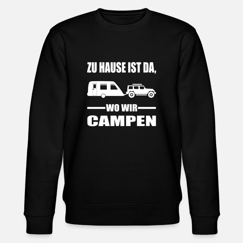 Camping - Stanley/Stella Unisex Bio-Sweatshirt CHANGER  - Schwarz