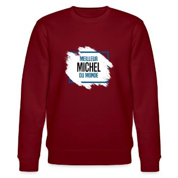 Michel - Sweat bio CHANGER Stanley/Stella Unisexe - bordeaux - Devant - Nik (191cm) & Marisol (170cm)