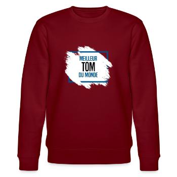 Tom - Sweat bio CHANGER Stanley/Stella Unisexe - bordeaux - Devant - Nik (191cm) & Marisol (170cm)