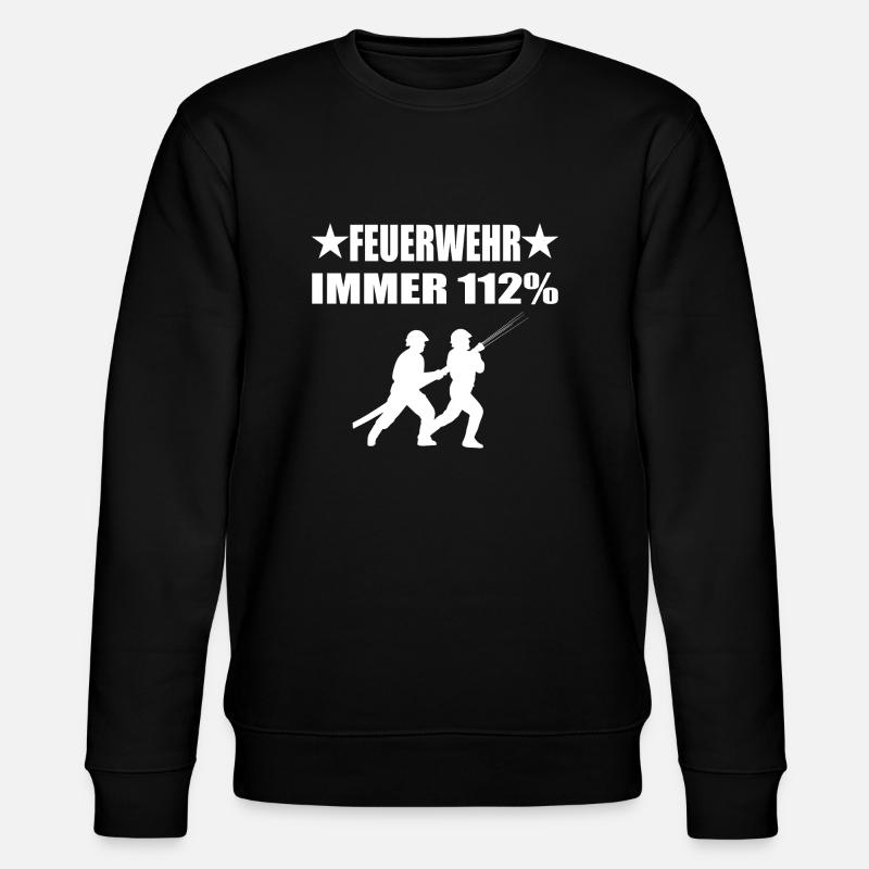 Feuerwehr - Stanley/Stella Unisex Bio-Sweatshirt CHANGER  - Schwarz