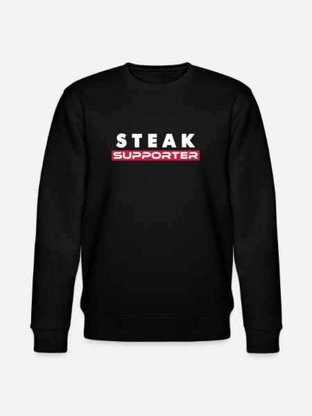 Steak Fan - Stanley/Stella CHANGER Unisex Organic Sweatshirt - black