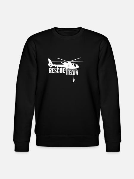 Rescue Shirt Rescue Team - Stanley/Stella CHANGER Unisex Organic Sweatshirt - black