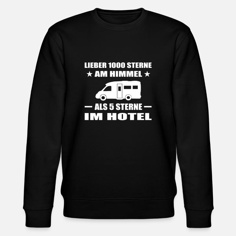 Camping - Stanley/Stella Unisex Bio-Sweatshirt CHANGER  - Schwarz