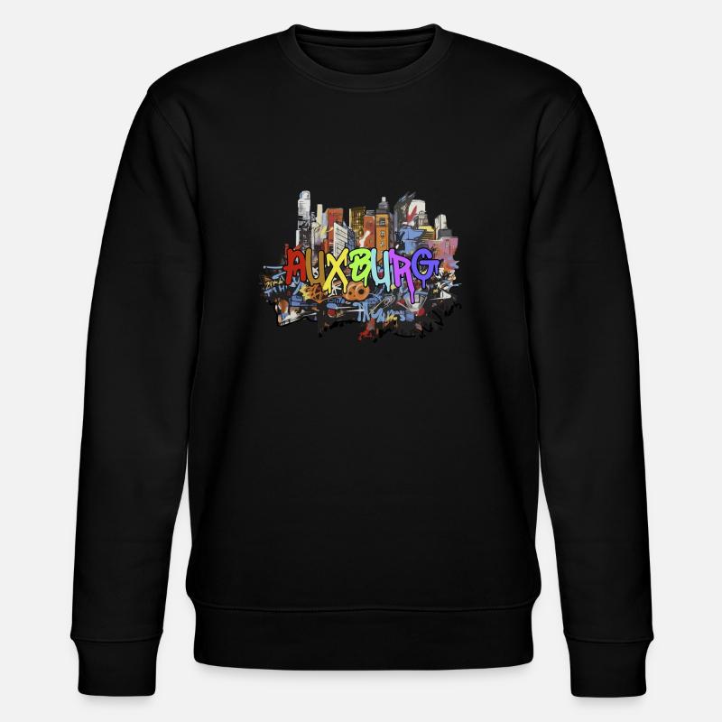 Auxburg in Graffiti Design Gift - Stanley/Stella CHANGER Unisex Organic Sweatshirt - black