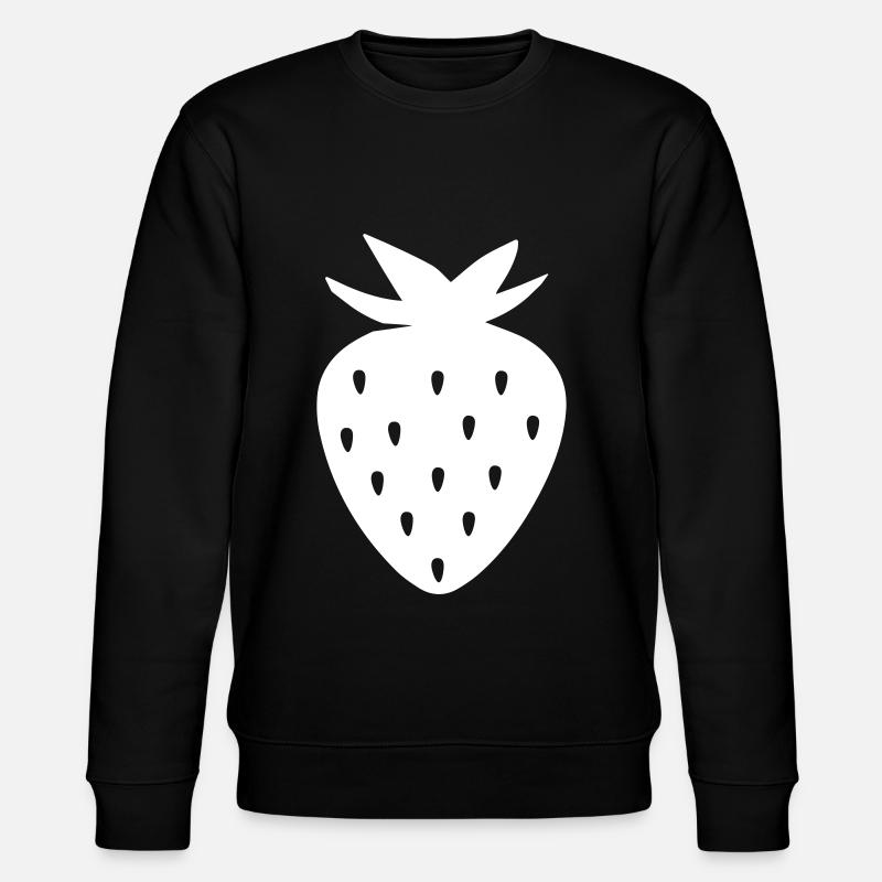Strawberry Icon Icon - Stanley/Stella CHANGER Unisex Organic Sweatshirt - black