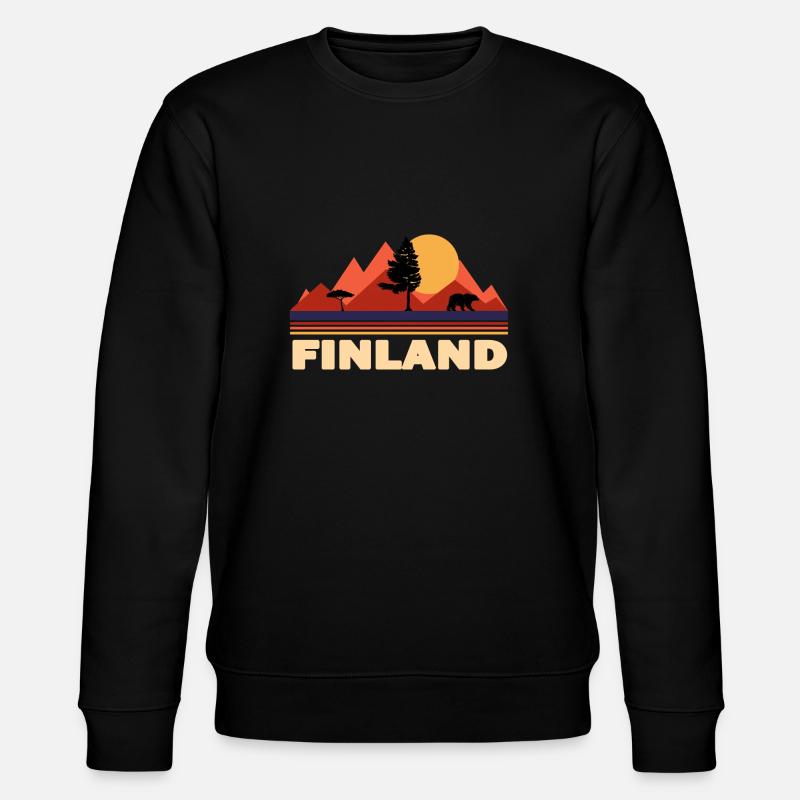finnland - Stanley/Stella Unisex Bio-Sweatshirt CHANGER  - Schwarz