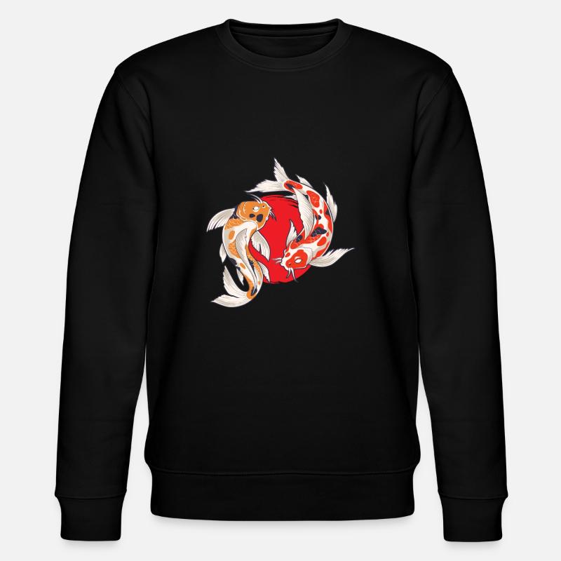 Poisson japonais Koi Pisciculteurs - Sweat bio CHANGER Stanley/Stella Unisexe - noir
