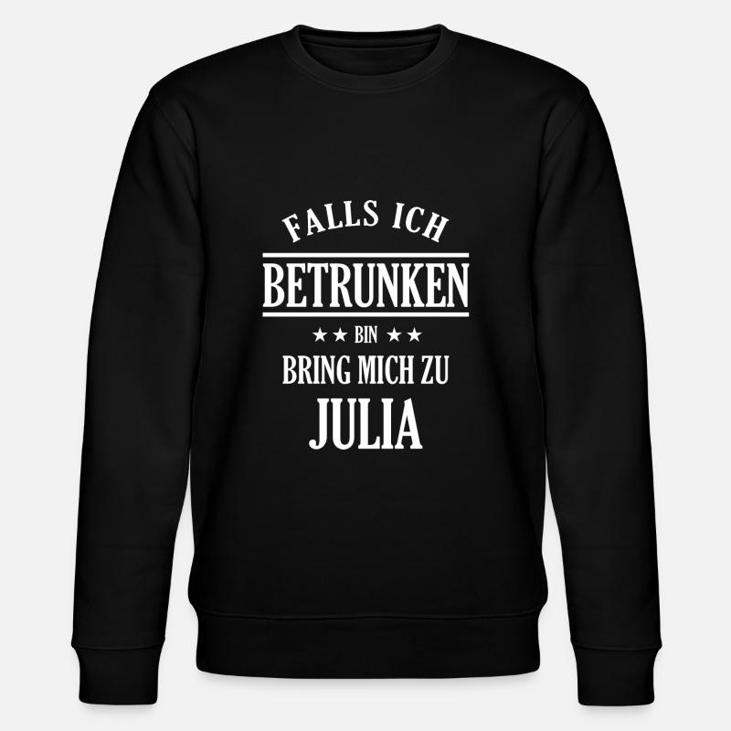 Falls ich betrunken bin Julia - Stanley/Stella Unisex Bio-Sweatshirt CHANGER  - Schwarz