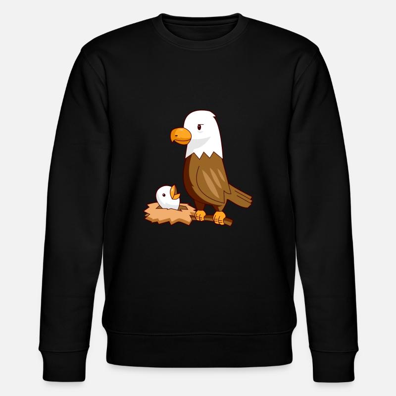 Nid d'aigle aigle bébé - Sweat bio CHANGER Stanley/Stella Unisexe - noir
