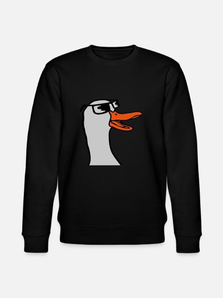 Face Sunglasses Goose Comic - Stanley/Stella CHANGER Unisex Organic Sweatshirt - black