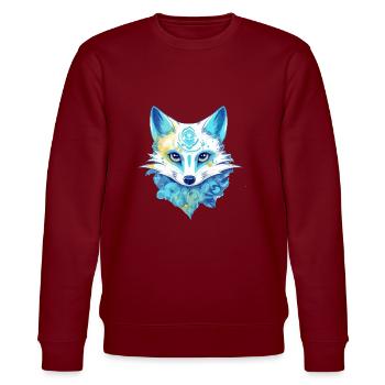 The Blue Fox - Stanley/Stella CHANGER Unisex Organic Sweatshirt - burgundy - Front - Nik (191cm) & Marisol (170cm)