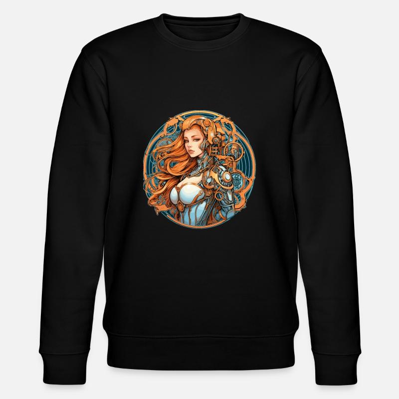 Beauty ex Machina 9 - Stanley/Stella Unisex Bio-Sweatshirt CHANGER  - Schwarz