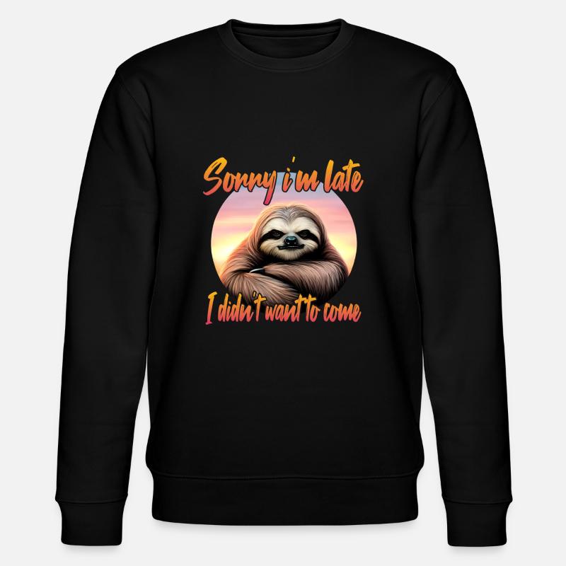 Grim sloth - Stanley/Stella CHANGER Unisex Organic Sweatshirt - black