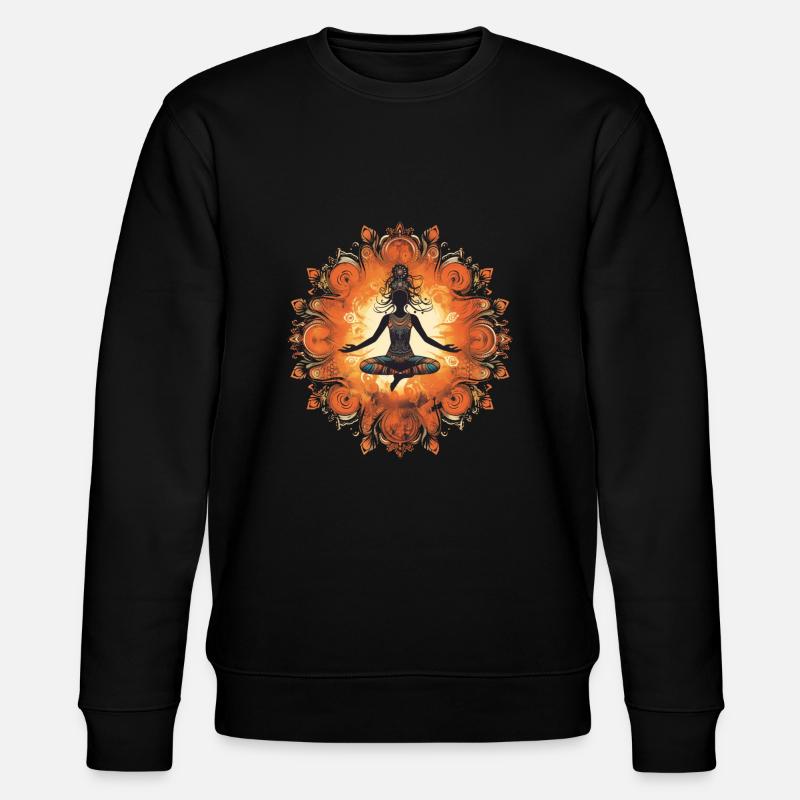 Yoga Königin - Stanley/Stella Unisex Bio-Sweatshirt CHANGER  - Schwarz